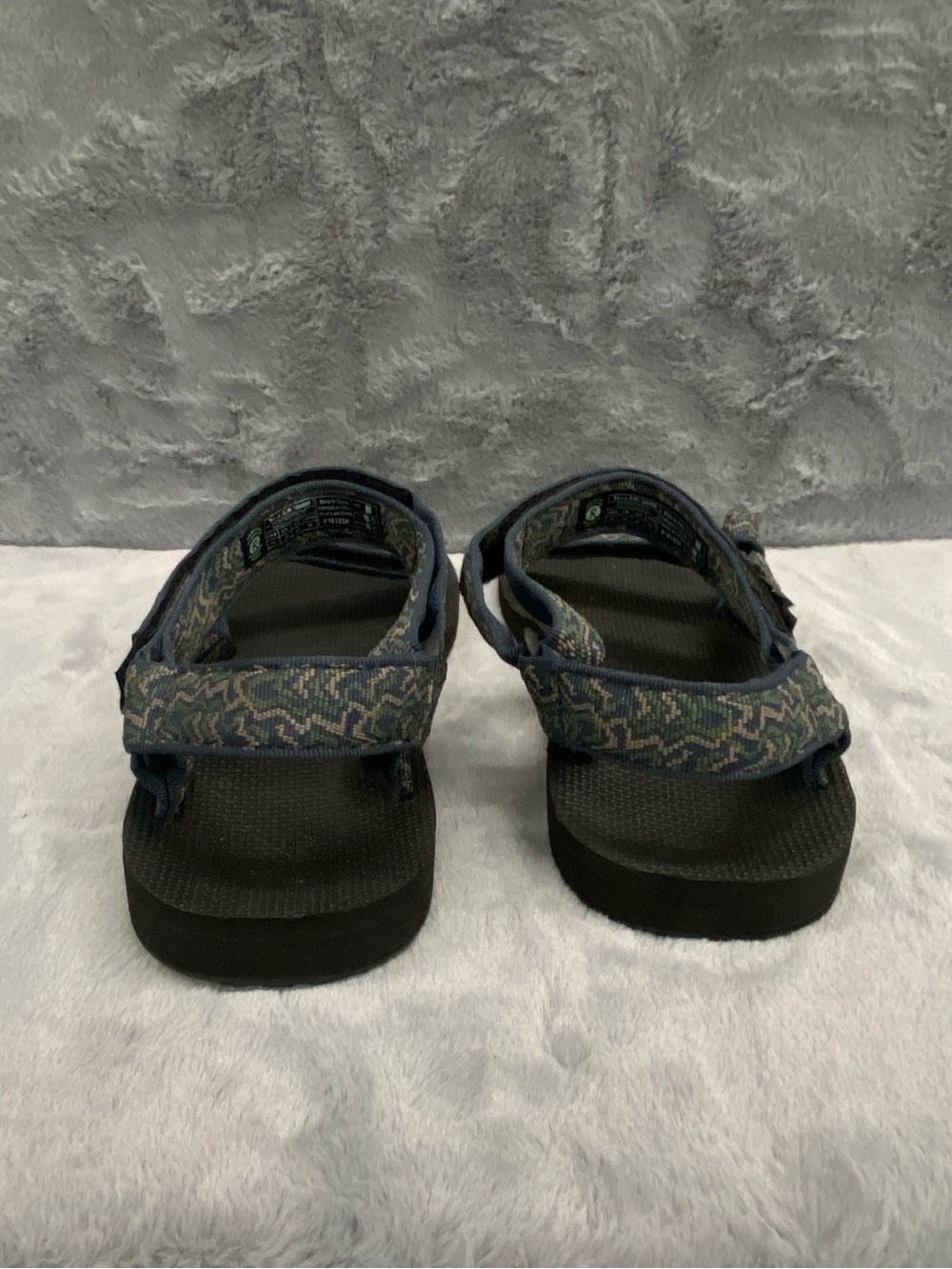 Teva Sport Sandals Mens 13 Black Green Geometric - Picture 7 of 10